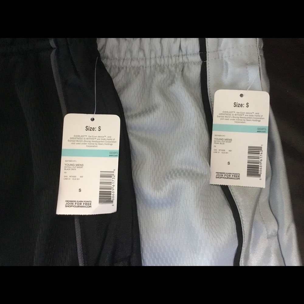 NEW BUNDLE OF 2 Young mens Full Cut Shorts